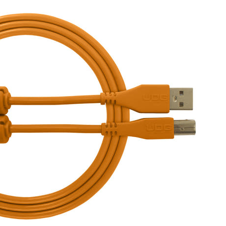 UDG Ultimate Audio Cable USB 2.0 A-B Orange Droit 1m