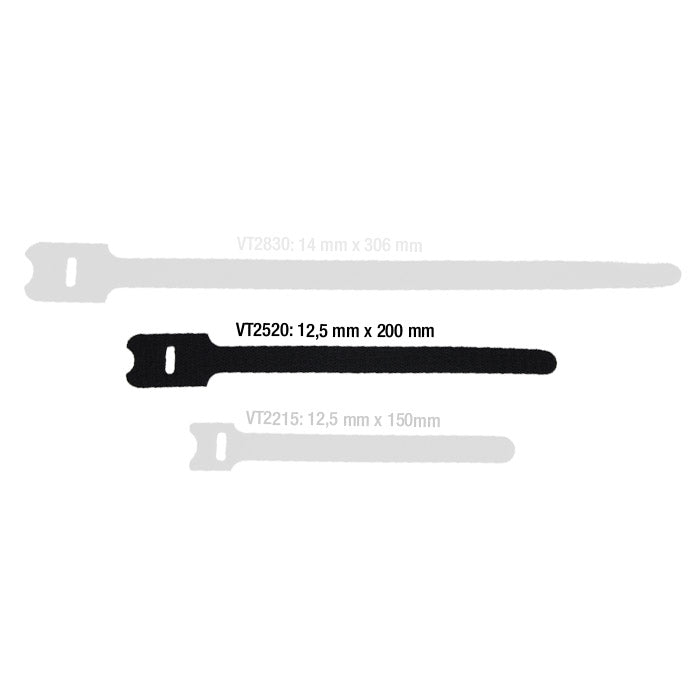 Cable tie Velcro Hook & Loop 10 pcs (200mm)