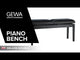 GEWA Piano bench Deluxe Double - Black high gloss